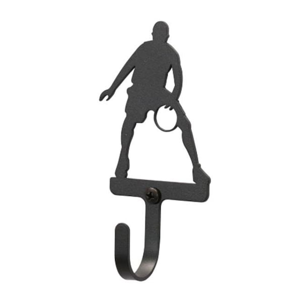 Village Wrought Iron Village Wrought Iron WH-179-S Basketball Player Wall Hook Small - Black WH-179-S - main